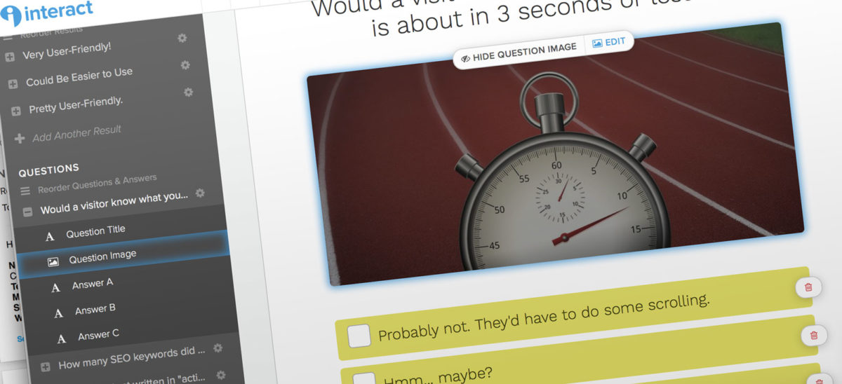 You want to make a web quiz? You need to try Interact!